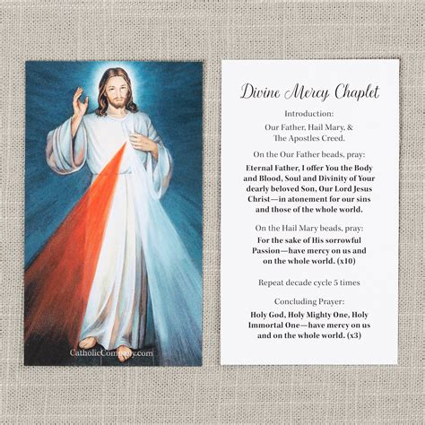 Printable Divine Mercy Chaplet